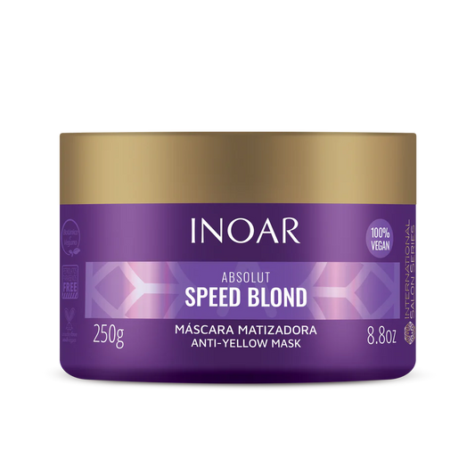 INOAR Absolut Speed Blond kaukė šviesiems plaukams nuo geltonų atspalvių 250 g