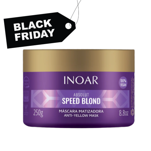 INOAR Absolut Speed Blonde Mask - plaukų kaukė šviesiems plaukams 250 g