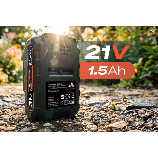 Akumuliatorius elektriniams įrankiams Plonos, 21 V, 1,5 Ah