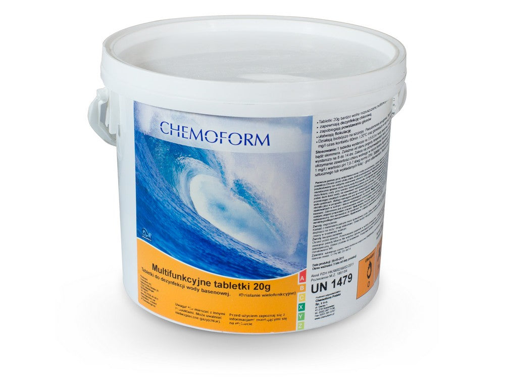Daugiafunkcės baseino tabletės Chemochlor, 20 g, 3 kg