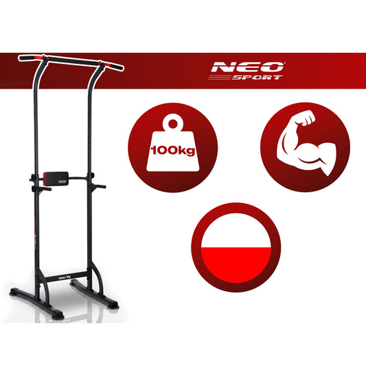 Pastatomas prisitraukimų skersinis Neo-Sport Apex Dip, iki 100 kg