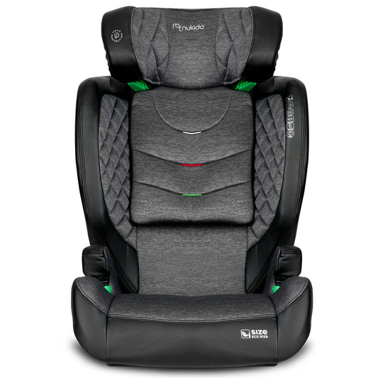 Automobilinė kėdutė vaikams Nukido Louis 15-36 kg juodai pilka su ISOFIX sistema