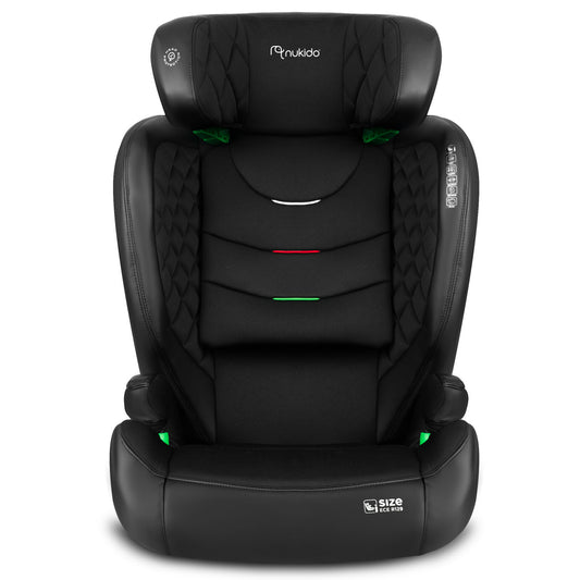 Juoda automobilinė kėdutė vaikams 15–36 kg su ISOFIX Nukido Louis