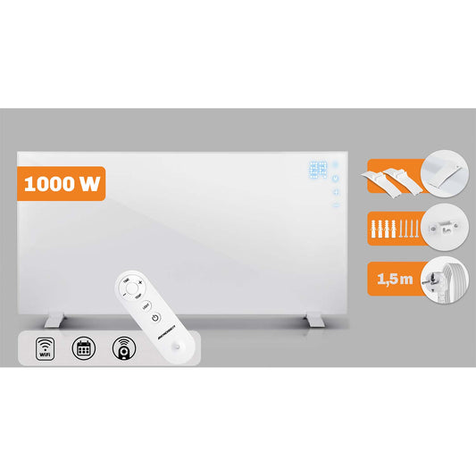 Infraraudonųjų spindulių šildymo plokštė Berdsen, 1000 W, su pulteliu ir Wi-Fi