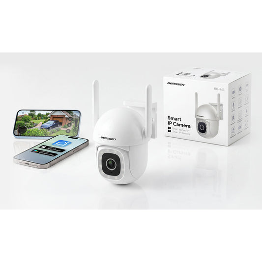 Lauko pasukama IP kamera Berdsen, 5 MP, Wi-Fi, IP65