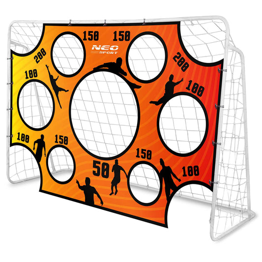 Futbolo vartų tikslumo kilimėlis Neo-Sport 215x150 cm treniruotėms kieme vaikams ir suaugusiems