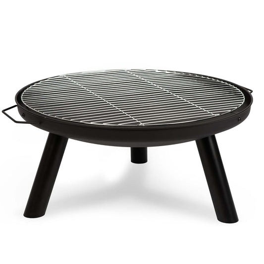 Lauko ugniakuras su grotelėmis 60 cm kepsninei ir šildymui kieme