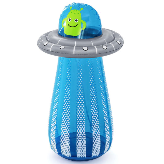 Pripučiama vaikų skalbyklė UFO su vandens fontanu kiemui Bestway 119x61 cm vasaros pramogoms