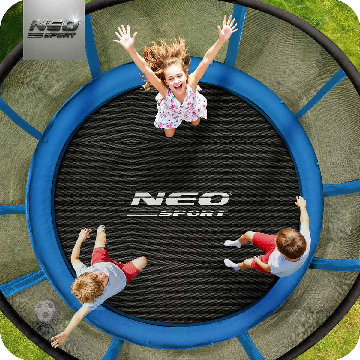 Batuto varžtų rinkinys Neo-Sport, 12–14 pėdų batutams