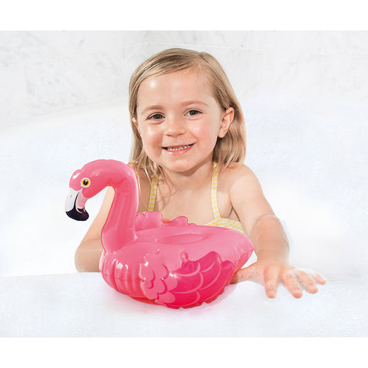 Pripučiamas flamingo formos vonios žaislas vaikams nuo 2 metų