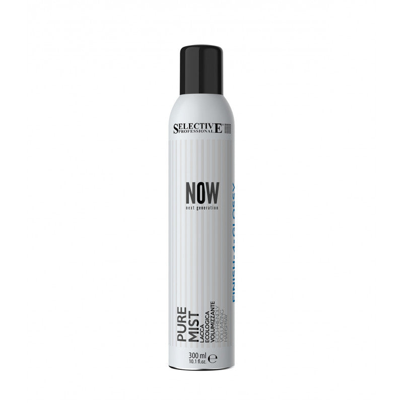 Ekologiškas plaukų lakas Selective Professional NOW Pure Mist 300 ml vidutinė fiksacija be aerozolio dujų