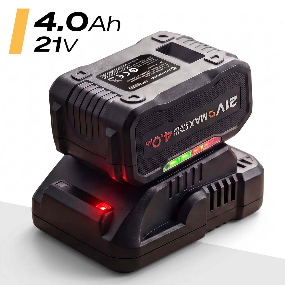 Akumuliatorius elektriniams įrankiams Humberg, 21 V, 4 Ah