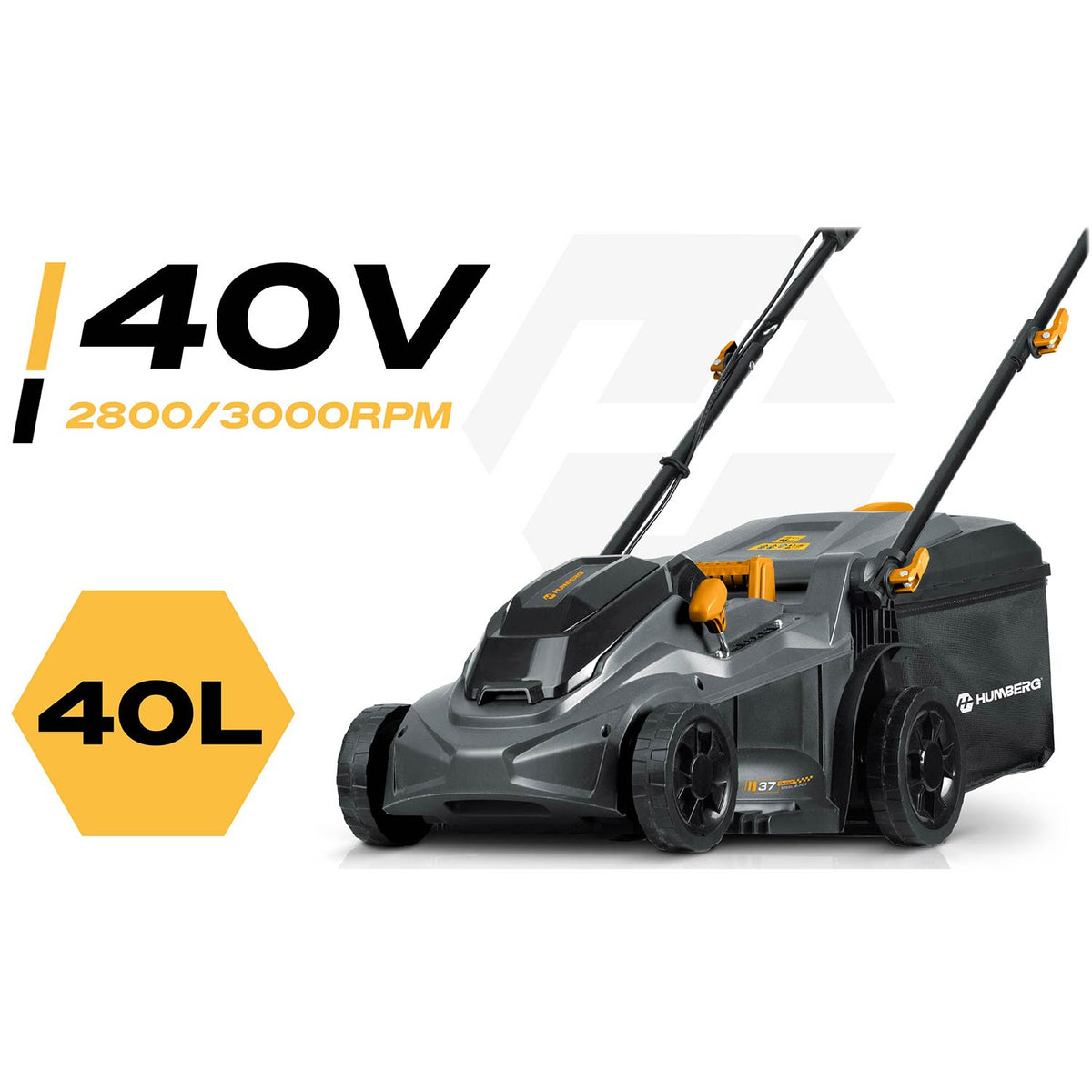 Akumuliatorinė vejapjovė Humberg, 1000 W, 37 cm