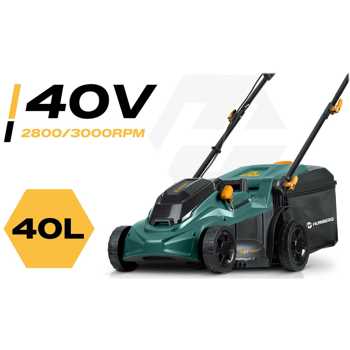 Akumuliatorinė vejapjovė Humberg, 1000 W, 37 cm
