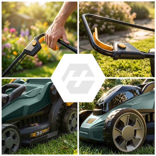 Akumuliatorinė vejapjovė Humberg, 500 W, 33 cm