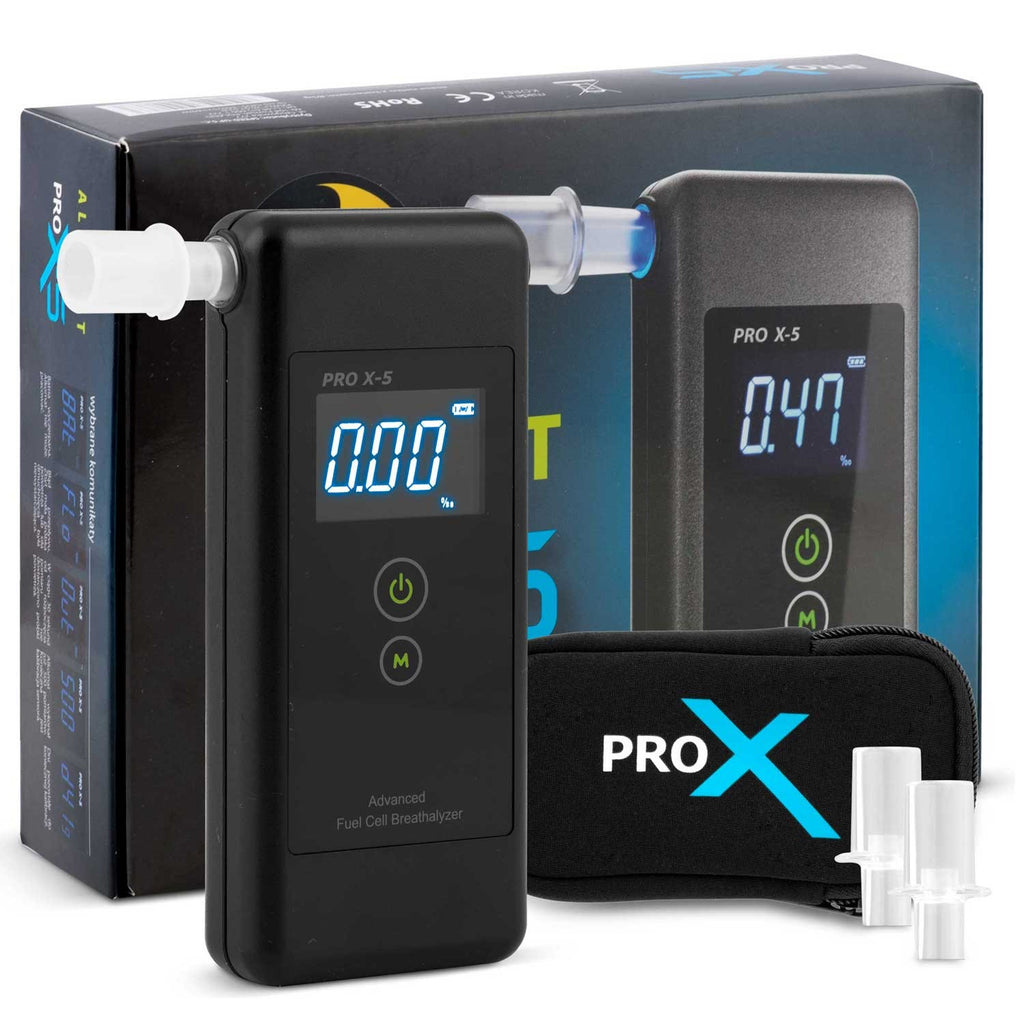Alkomat Elektrochemiczny AlcoForce PRO X-5 Patikimumas Kelyje - tikslus ir patikimas alkoholio matuoklis kelyje.