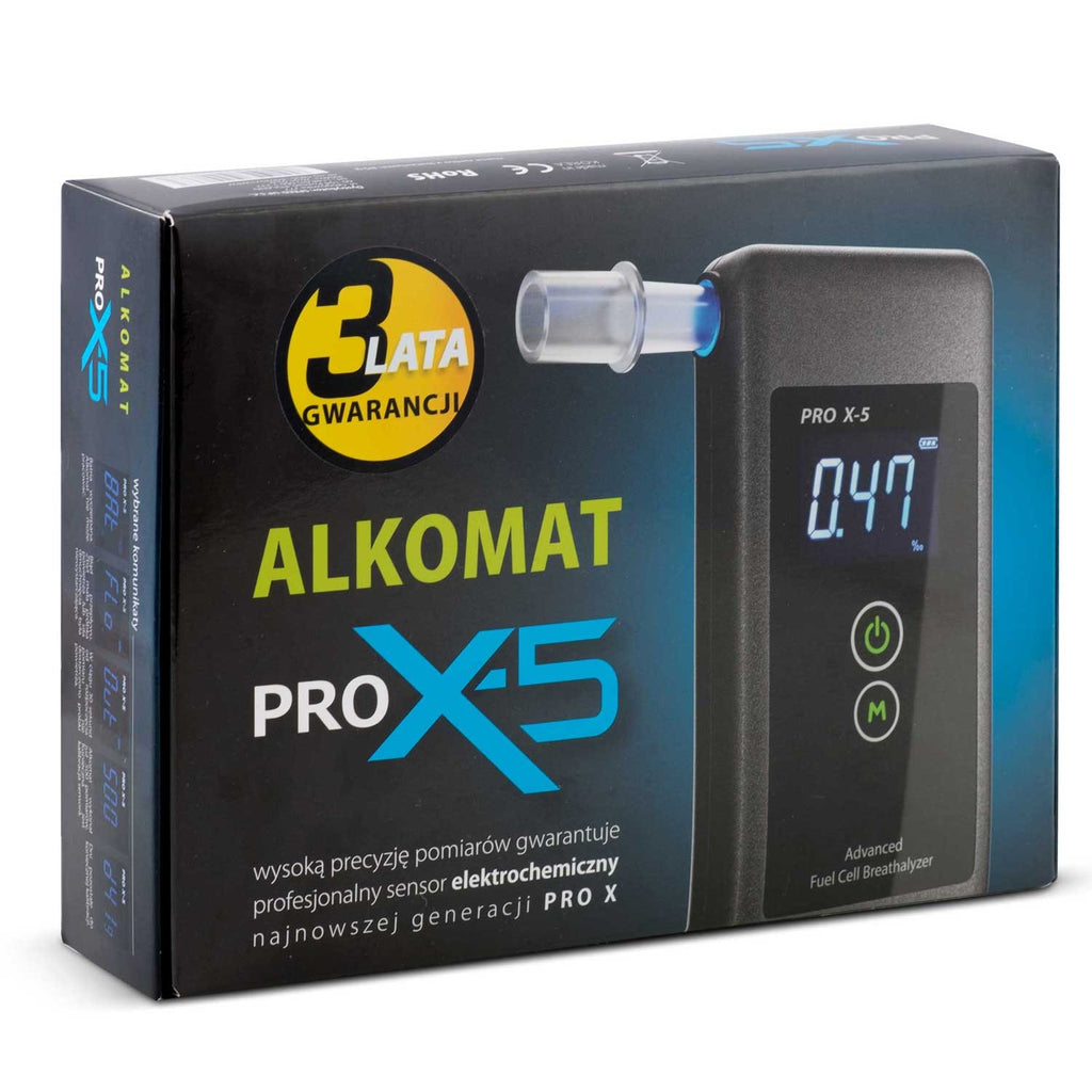 Alkomat Elektrochemiczny AlcoForce PRO X-5 Patikimumas Kelyje užtikrina tikslius alkoholio matavimus kelyje.