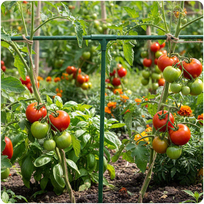 Augalų atramų jungtys Plonos, 3 tipo, 11 mm, 4 vnt., žalios