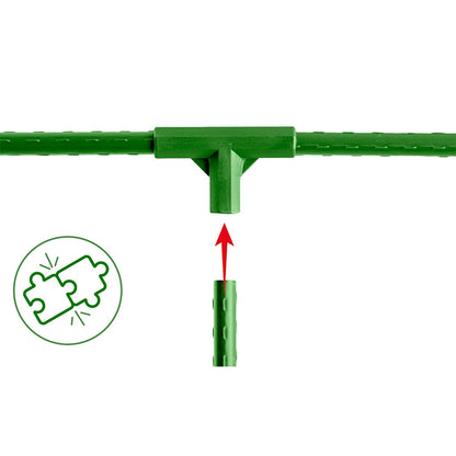 Augalų atramų jungtys Plonos, 3 tipo, 11 mm, 4 vnt., žalios