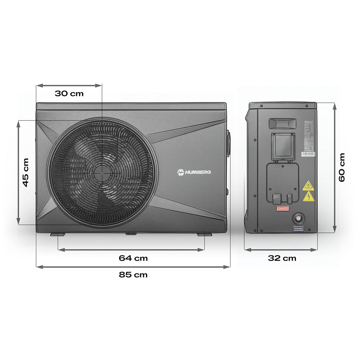 Baseino ir SPA šilumos siurblys Humberg, 10 kW