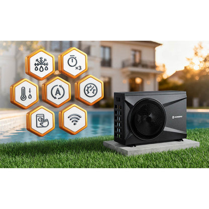 Baseino ir SPA šilumos siurblys Humberg, 10 kW