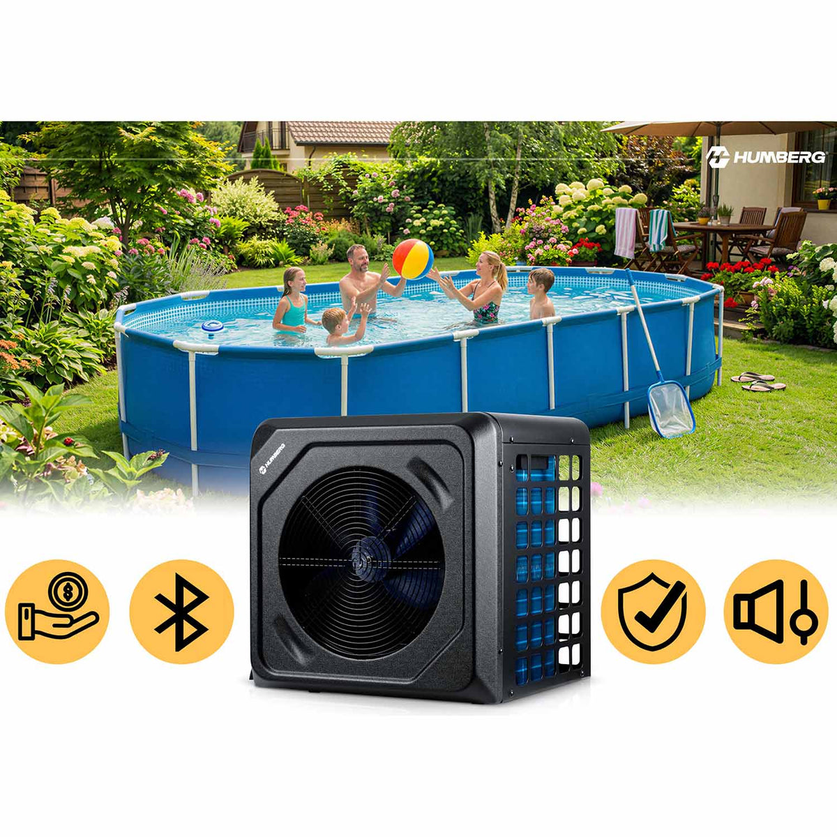 Baseino šilumos siurblys Humberg, 3 kW