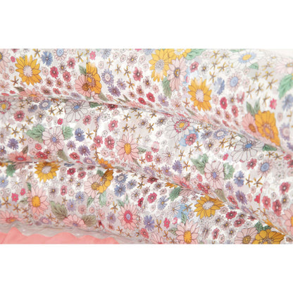 Mažas pripučiamas baseinas vaikams su gėlių raštu terasai ir sodui 86x25 cm