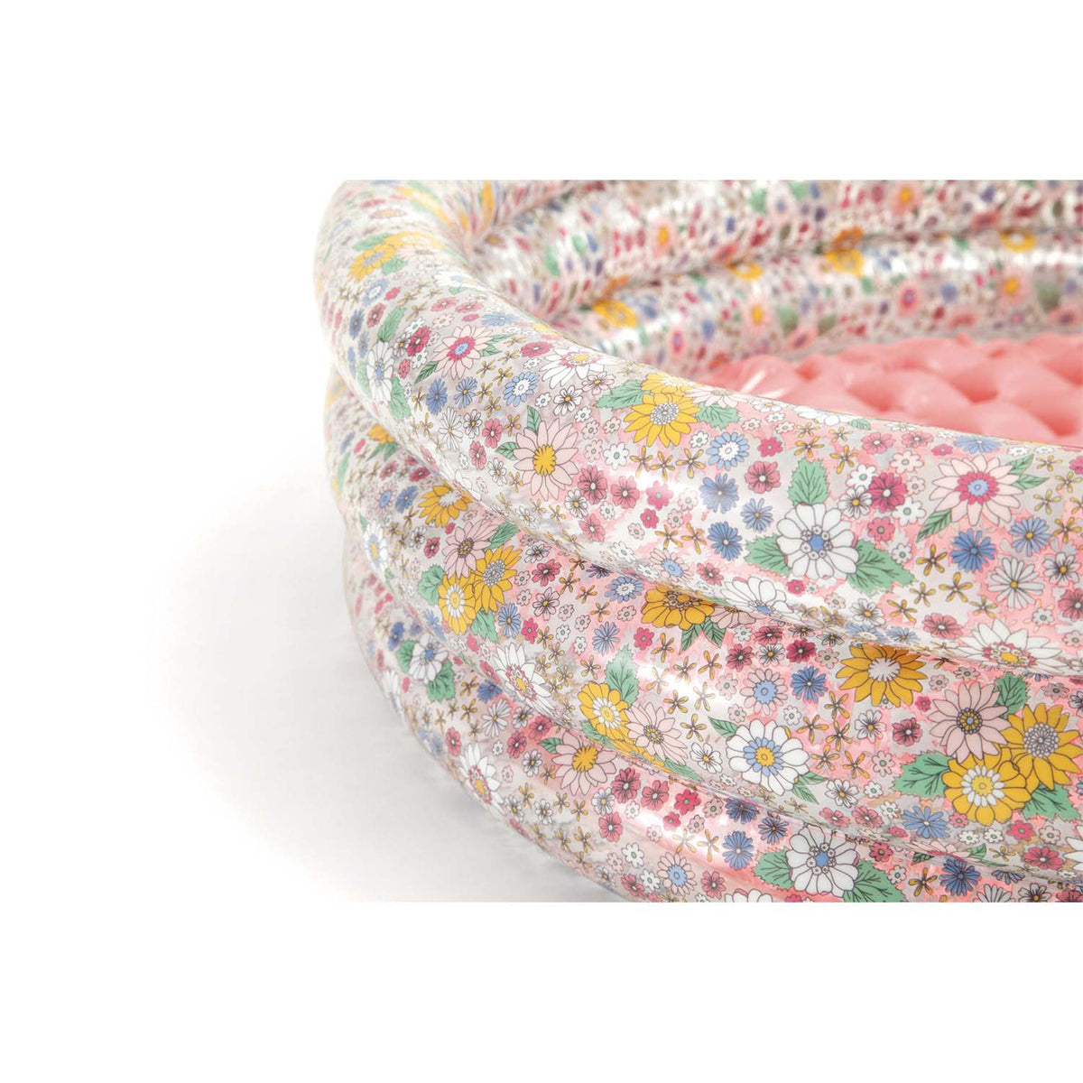 Pripučiamas gėlių rašto baseinas vaikams 86x25 cm terasai ir sodui