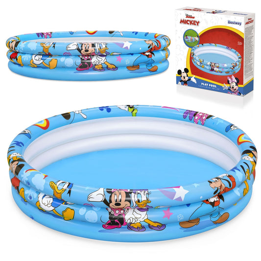 Pripučiamas vaikų baseinas Mikis ir draugai 122x25 cm su Disney personažais lauko žaidimams
