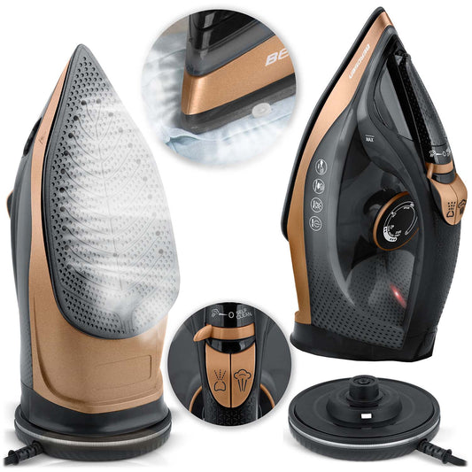 Belaidis garinis lygintuvas Berdsen, 2600 W, keraminis padas