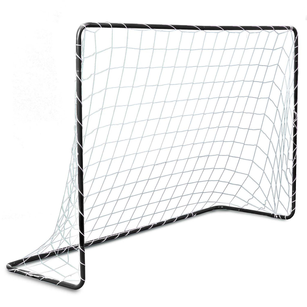 Juodi futbolo vartai 183x122x61 cm vaikams ir šeimos laisvalaikiui lauke