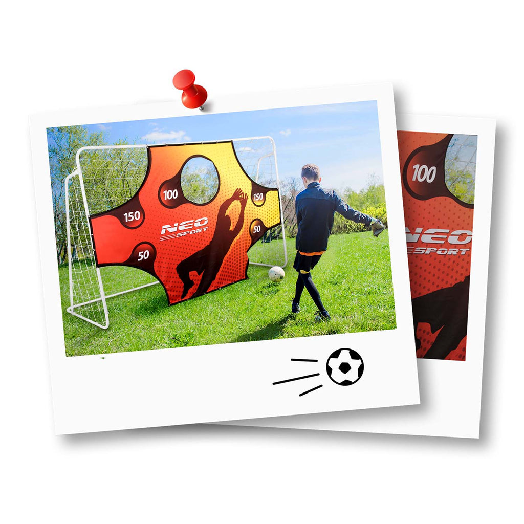 Futbolo vartai 300x200x90 cm lauko treniruotėms ir žaidimams NS-496