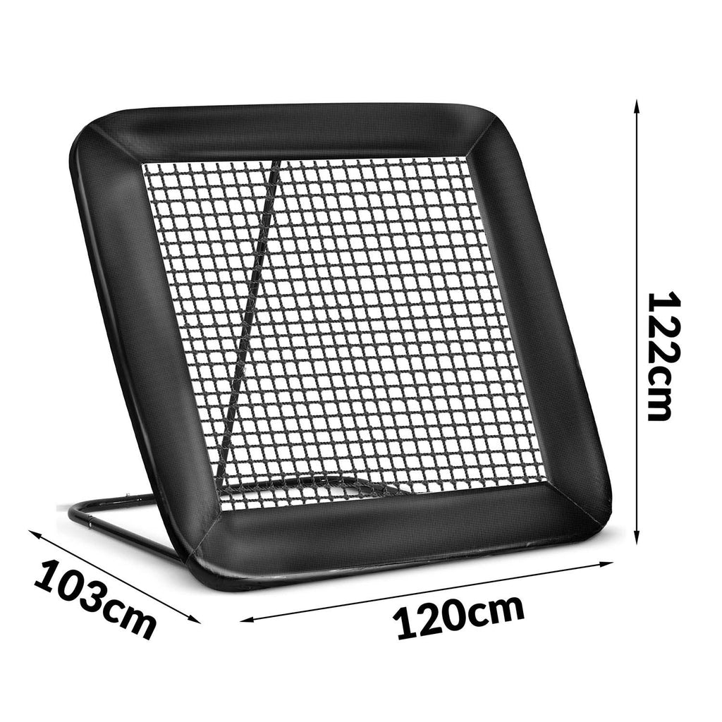 Rebounder Neo-Sport futbolo treniruočių vartai 122x120 cm kiemui vaikams ir suaugusiems