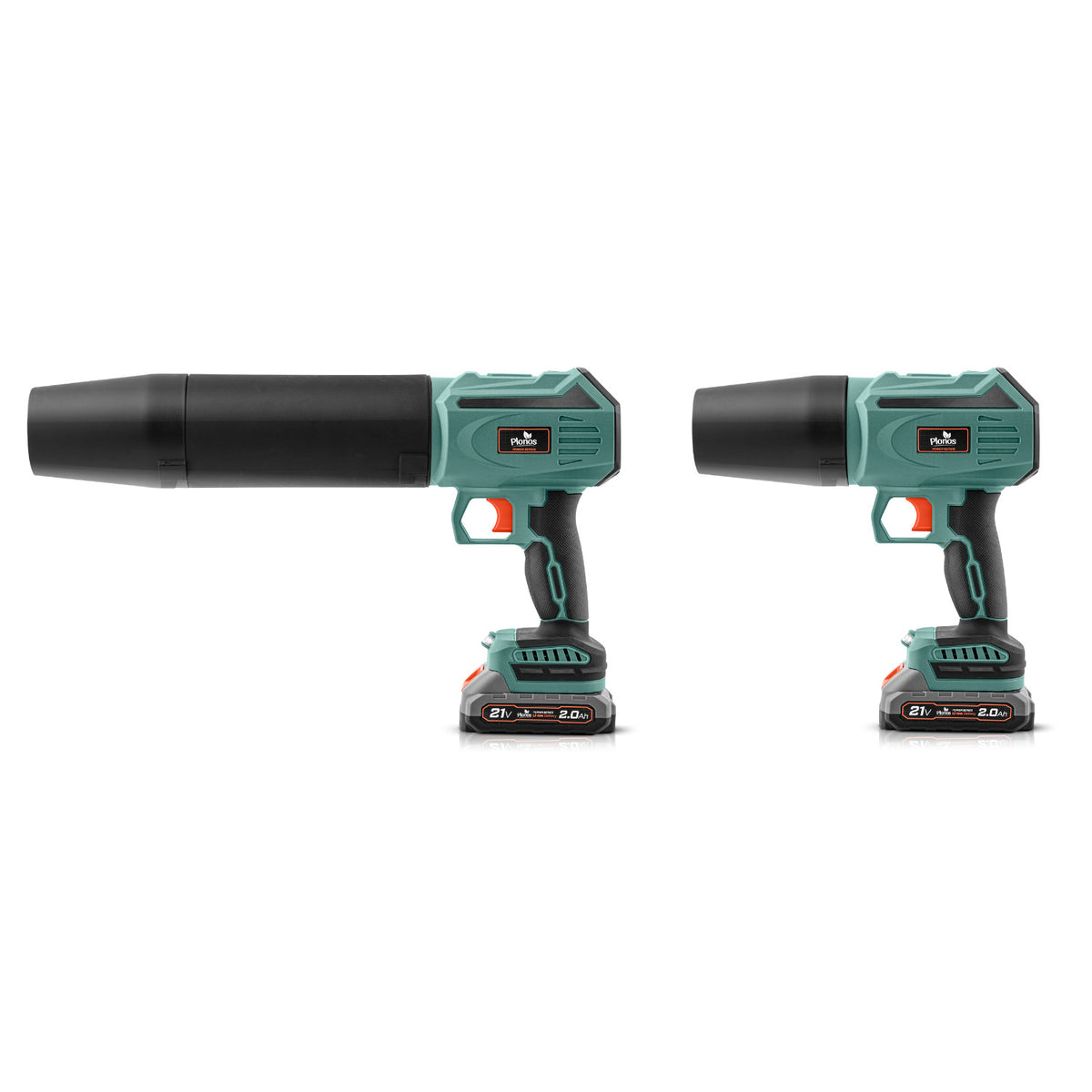 Akumuliatorinis pūstuvas Plonos, 21 V, 300 W, 2 × 2 Ah