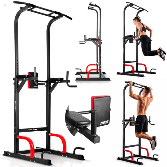 Pastatomas prisitraukimų ir atsispaudimų stovas Neo-Sport Apex Tower, iki 150 kg