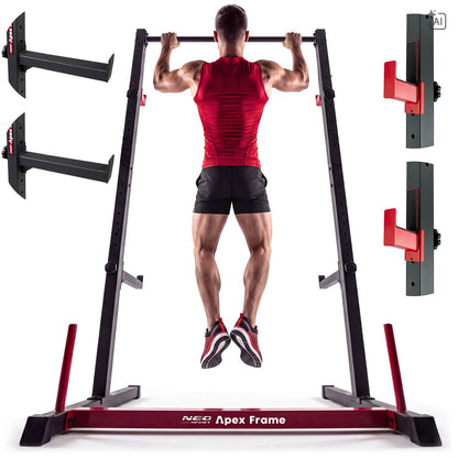 Stacionarus prisitraukimų skersinis ir štangos stovas Neo-Sport Apex Frame