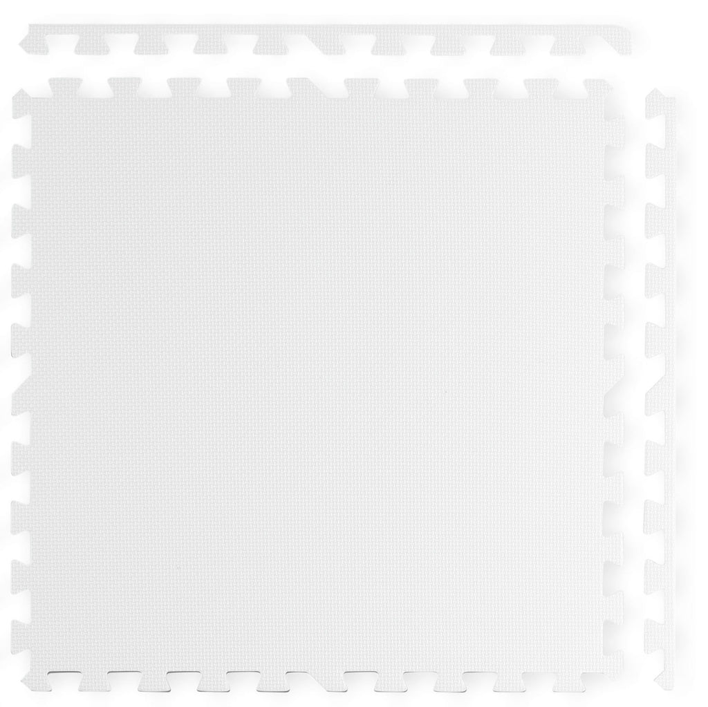Ricokids putplasčio kilimėlis vaikams 60x60 cm mėlynas ir baltas 4 dalių dėlionė grindims žaidimams ir ropojimui
