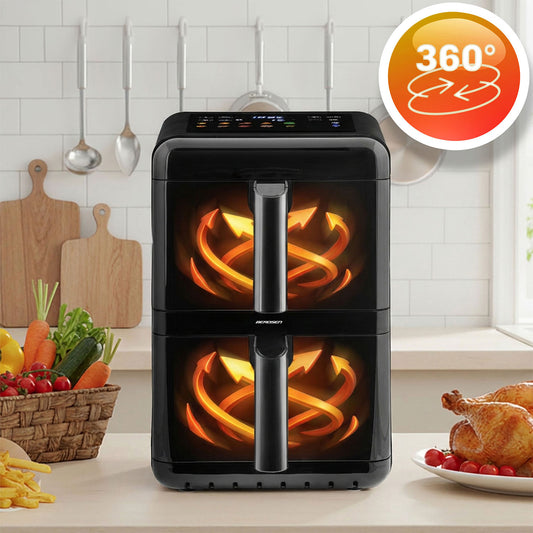 Dviejų skyrių karšto oro gruzdintuvė Berdsen, 11,6 l, 3000 W