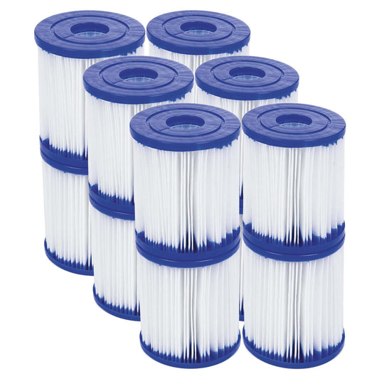 I tipo baseino siurblio filtrų rinkinys 12 vnt Bestway filtrai sodo baseinui