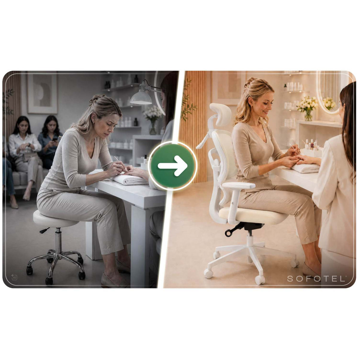 Ergonominė biuro kėdė Sofotel Nicea