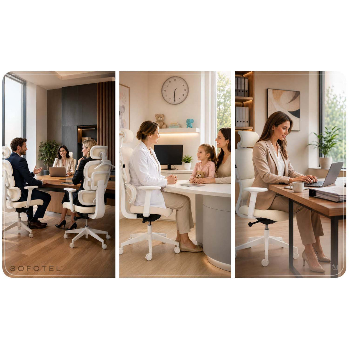 Ergonominė biuro kėdė Sofotel Nicea