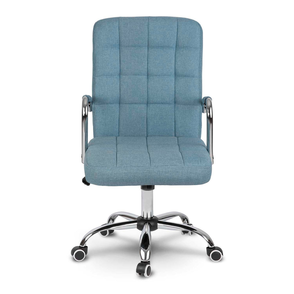 Mėlyna Benton biuro kėdė su aukščio reguliavimu ir ergonomišku atlošu