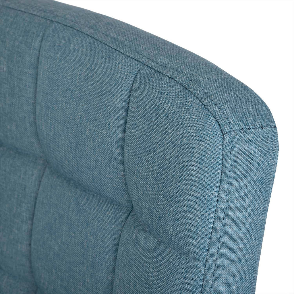 Mėlyna Benton biuro kėdė su ergonomišku atlošu ir audinio apmušalu biurui ar konferencijų salei