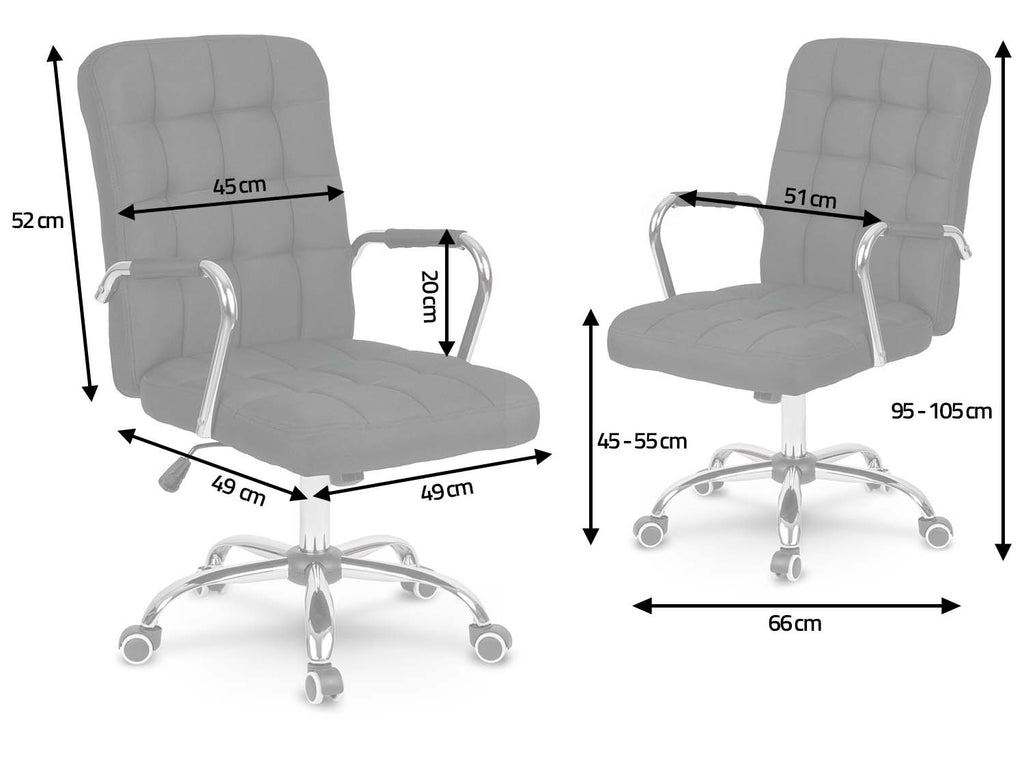 Juoda ergonomiška medžiaginė biuro kėdė Benton su reguliuojamu aukščiu ir TILT mechanizmu