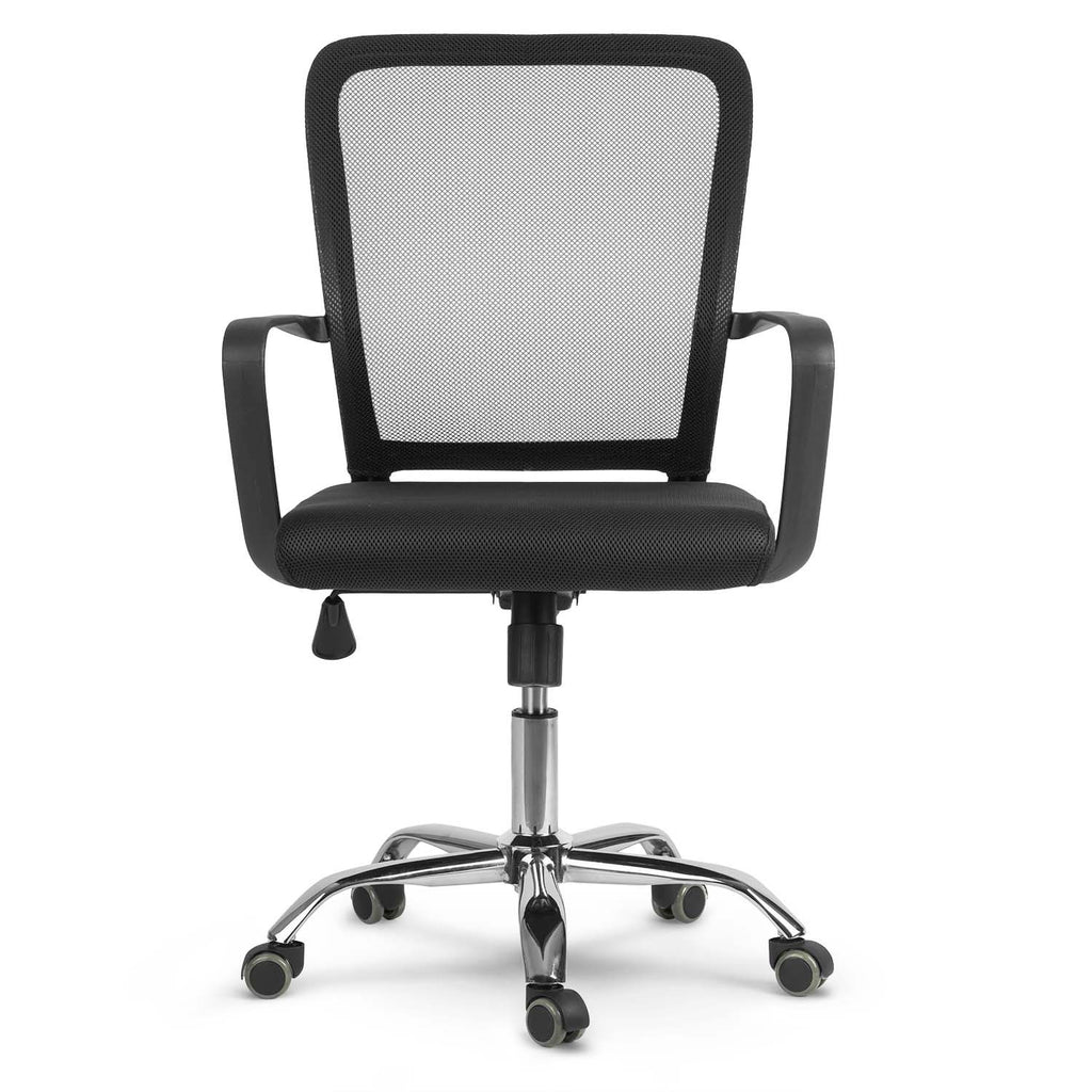 Juoda ergonominė biuro kėdė Sofotel Diran su mikrosietele ir reguliuojamu atlošu