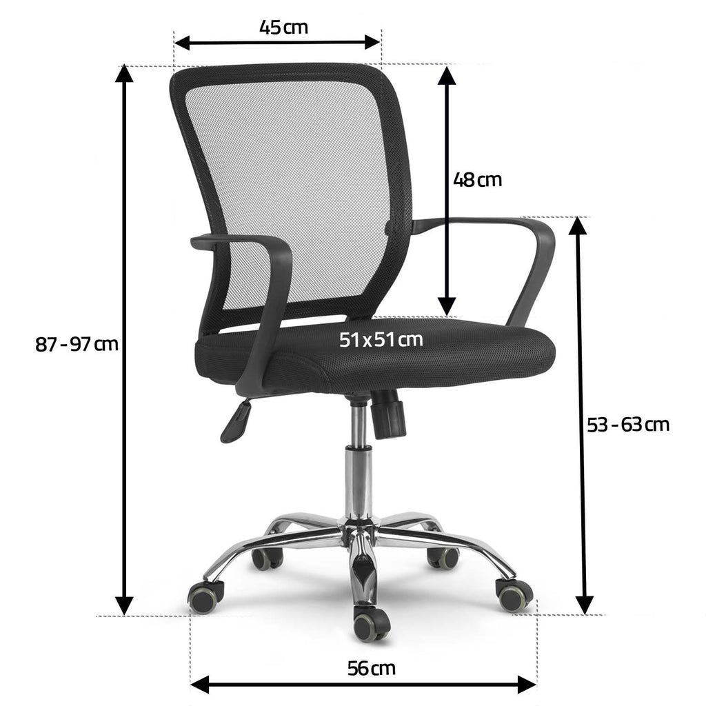 Juoda ergonomiška biuro kėdė Sofotel Diran su kvėpuojančia mikrosietele ir TILT mechanizmu