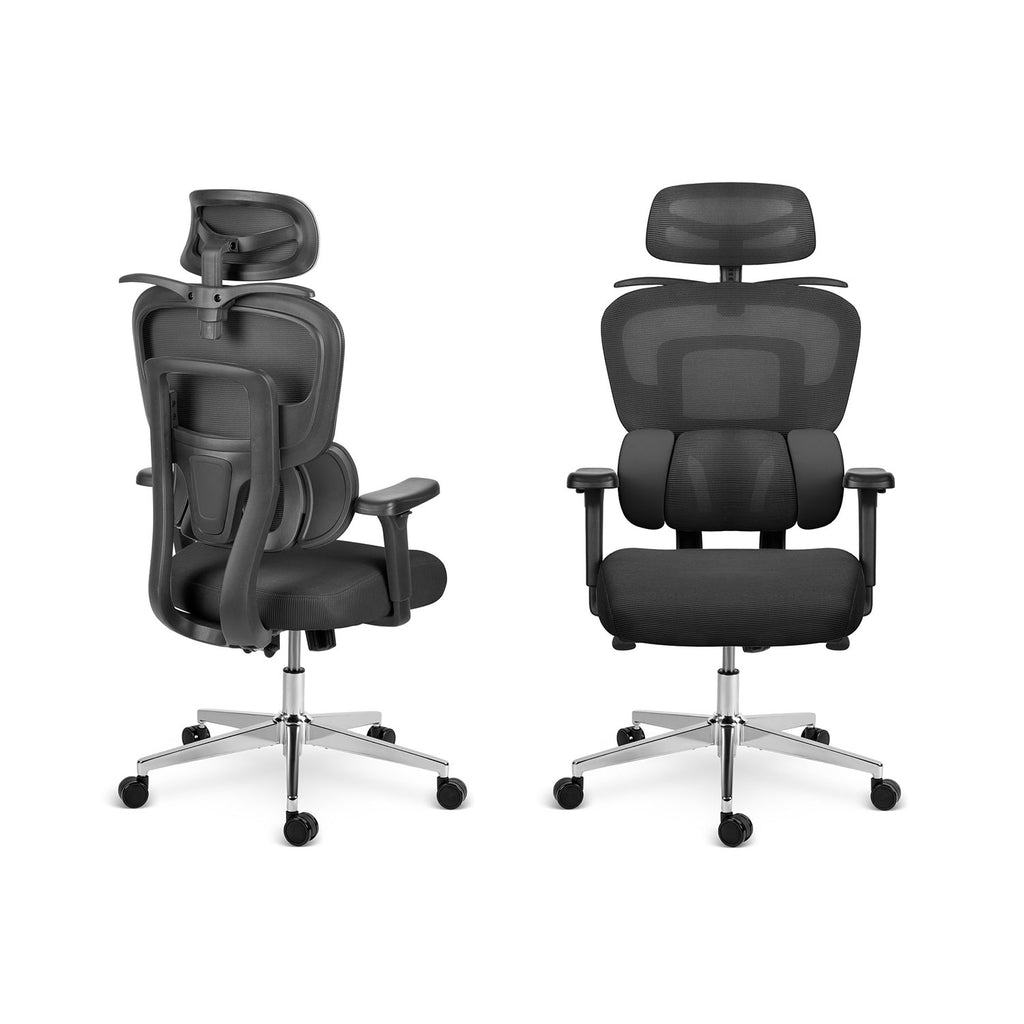 Ergonomiška juoda biuro kėdė Sofotel Talin su tinkliniu atlošu ir reguliuojamais porankiais