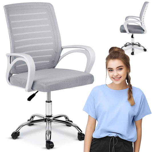 Juoda mikro tinklo biuro kėdė Sofotel Vinto su reguliuojama sėdyne ir porankiais ergonomiškai darbo vietai