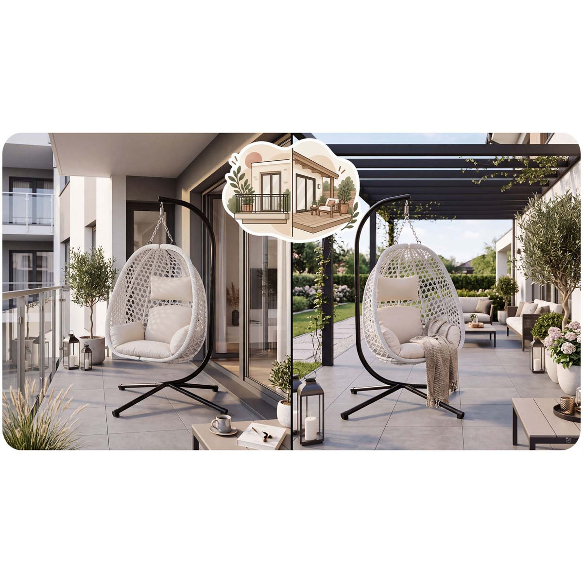 Pakabinamas sodo krėslas Sofotel Veneziana