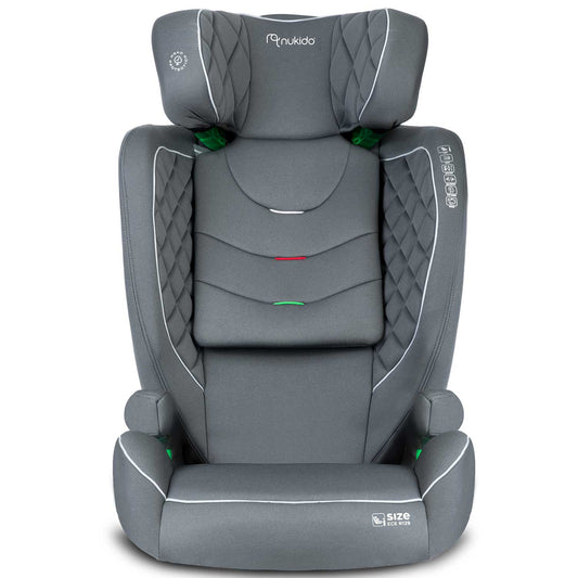 Pilka automobilinė kėdutė vaikams 15-36 kg su ISOFIX tvirtinimu Nukido Louis